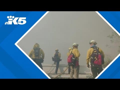 A day with Washington firefighters battling Los Angeles wildfires