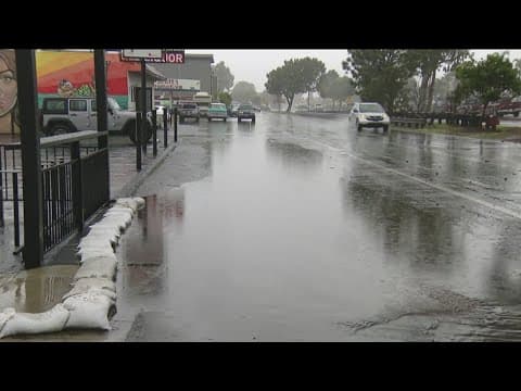 Storm rolls through San Diego, dumping rain in North County