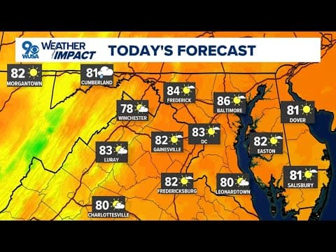 DMV Morning Forecast for Aug. 3, 2025 | Perfect weather sticks around Sunday