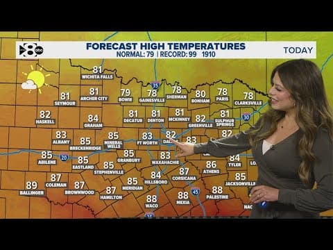 DFW Weather: Cold front brings cooler temperatures