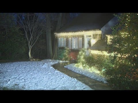 Maryland man makes his own snow outside of his home | NightCap