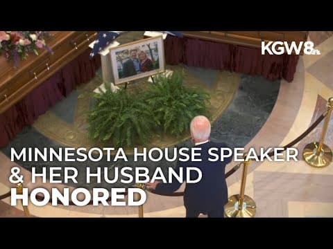Former President Biden pays respects to slain Minnesota representative, husband