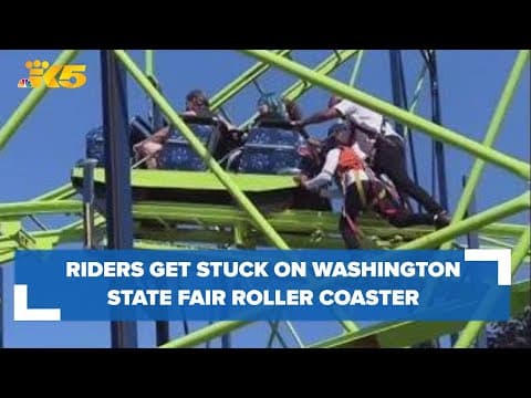 Rollercoaster at Washington State Fair gets stuck