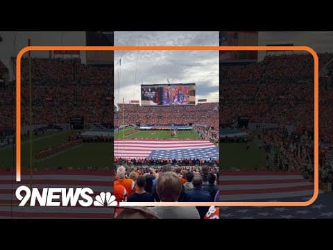 Issa Lopez Sings National Anthem at Denver Broncos Game vs. Carolina Panthers
