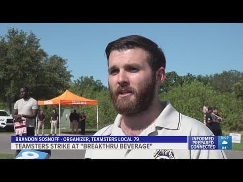 Teamsters strike at Breakthru Beverage