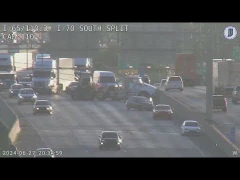 7-year-old girl killed in crash on I-70 on Indy's south side