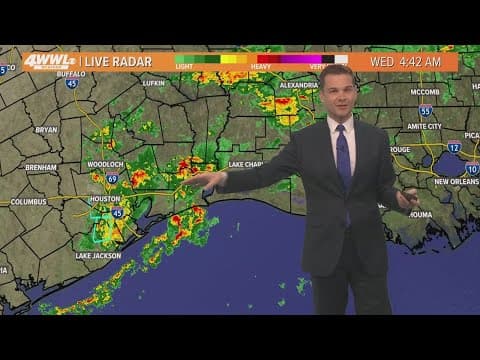 New Orleans Weather: Scattered storms continue the rest of the week