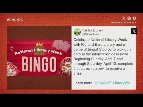 Fairfax Library hosts bingo game for National Library Week