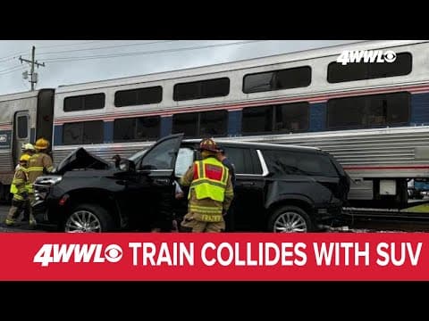 Amtrak train collides with SUV at Slidell railroad crossing