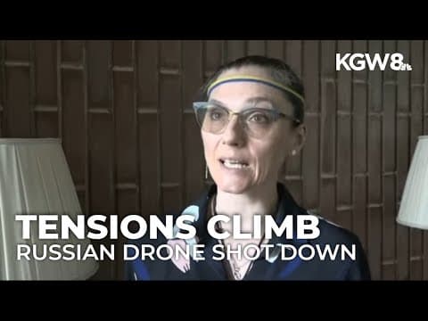 Ukrainians in Portland speak out after Russian drones were shot down in NATO airspace