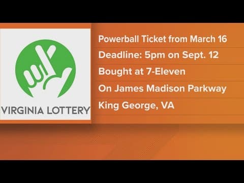 $50K lottery ticket remains unclaimed in Virginia