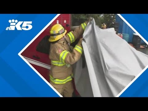 Firefighters using special blankets to help put out EV fires