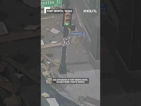Multiple injured in hotel gas explosion in Fort Worth, Texas #shorts