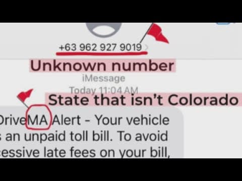 'Smishing' text scam claims recipient has toll debt