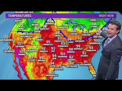 DFW Weather | Cold front to lower temperature over weekend in 14 day forecast