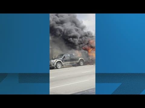 Trailer explodes on I-10 in Metairie, two homes damaged officials say