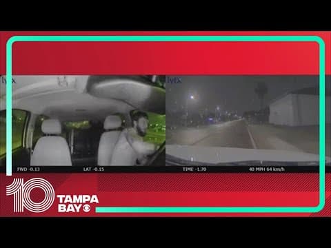 Dashcam video shows Florida man accused of carjacking a medical response vehicle