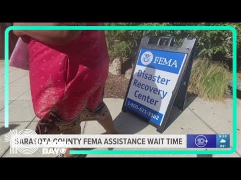 Long wait times at FEMA recovery centers in Sarasota County
