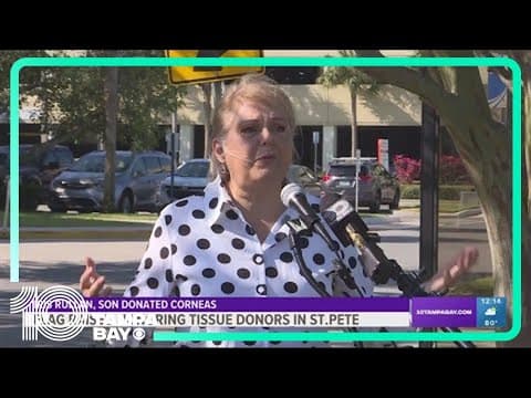 Organ donor's life honored by his mom in St. Pete