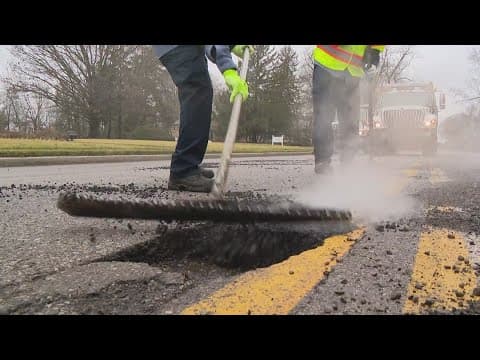 Crews work to fill thousands of potholes in central Indiana