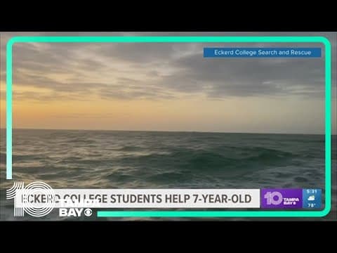Eckerd College students, US Coast Guard help injured 7-year-old on boat
