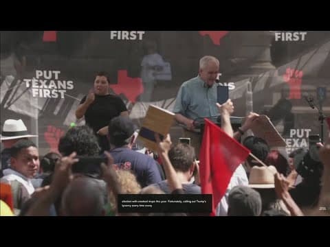 Redistricting battle continues in Austin as opponents hold rally at the state capitol