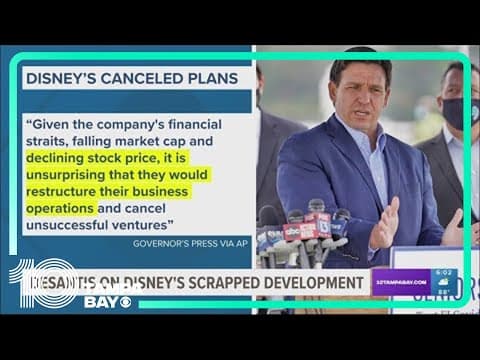 DeSantis' Office responds to Disney's decision to scrap new Florida campus