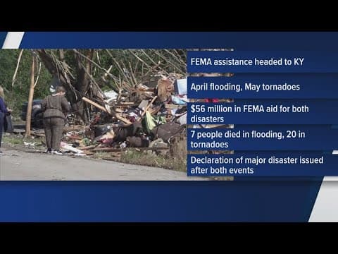Federal help on the way for Kentucky months after deadly flooding and tornadoes