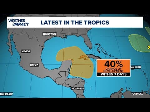 Tropical update: Watching the potential for development in the Caribbean