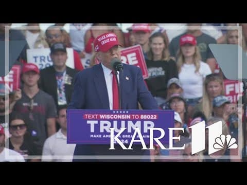 Trump visits Racine, Wisconsin