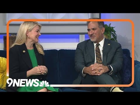 Presidents from CU and CSU stop by the 9NEWS studios ahead of the Rocky Mountain Showdown