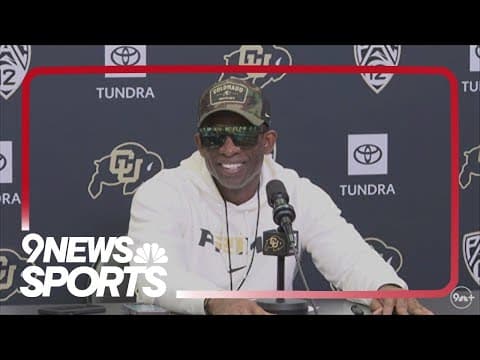 Deion Sanders speaks to media as rumors circulate about Texas A&M job