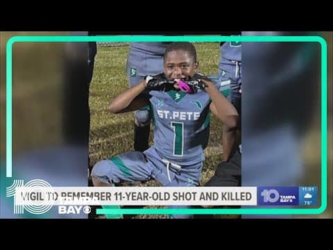 'He was really loved': 11-year-old shot and killed in St. Petersburg remembered at vigil