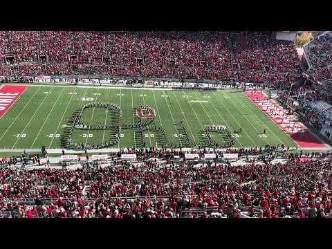 Ohio State Marching Band performs 'Script Ohio' before Purdue game