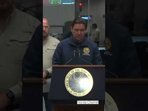 Florida Gov. DeSantis: 'Do not go outside in the midst of this storm' #shorts