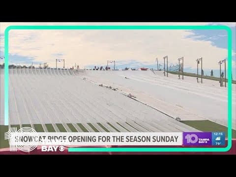 Snowcat Ridge, Florida's first snow park opens for the season on Sunday