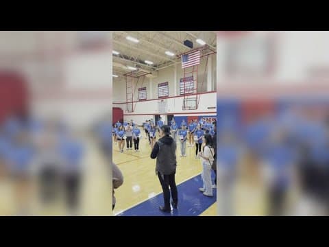 Post Malone surprises Grapevine High School marching band to concert at AT&T Stadium