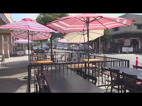 Downtown La Mesa crowds sparse as residents avoid triple-digit temps
