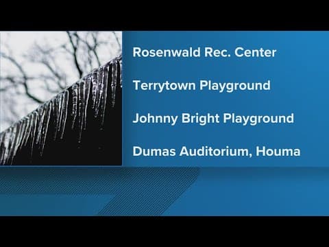 Warming centers reopen Friday night