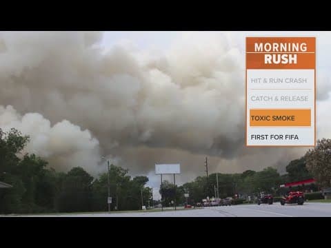 Massive chemical plant fire forces people from their homes