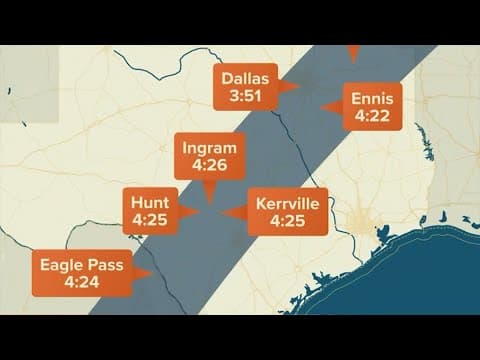 The best places to see the April 8 solar eclipse in Texas
