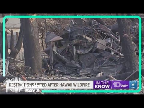Restrictions lifted after Hawaii wildfire