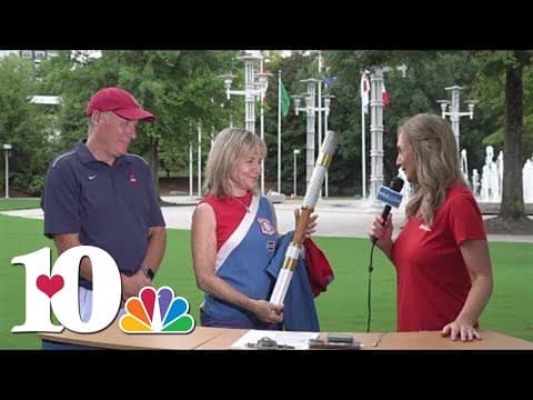 Olympian Missy Kane joins in celebration of the Paris Olympics at World's Fair Park