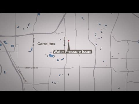 City of Carrollton issues boil water notice due to water pressure issues