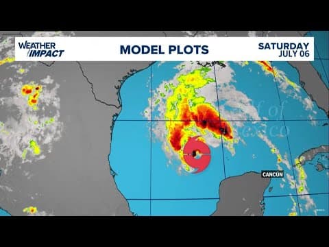 Tracking Tropical Storm Beryl: Expected to restrengthen into hurricane ahead of Monday landfall