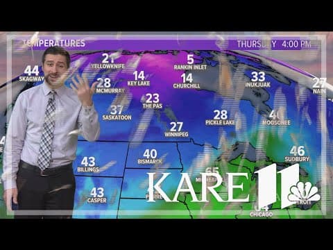 KARE 11 meteorologist Ben Dery gets caught in leaf tornado