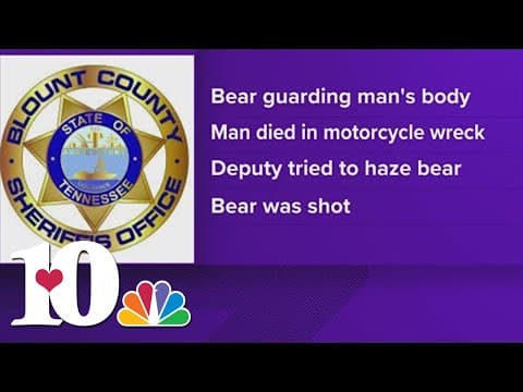 Blount Co. deputy fatally shoots bear scavenging remains of body after motorcycle crash