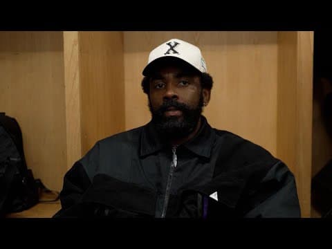 Dallas Mavericks vs. Oklahoma City Thunder | Kyrie Irving locker room interview (11/17/2024)