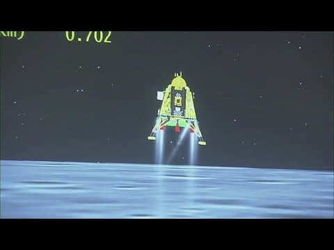 India becomes the fourth country to successfully land a spacecraft on the moon