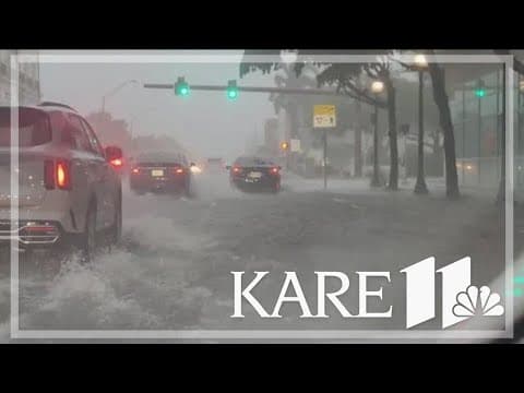 Record rainfall in Sarasota, Florida